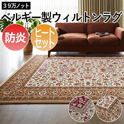 Amazon | 防炎 ベルギー製 ウィルトンラグ kashmar-240240(D) 約240